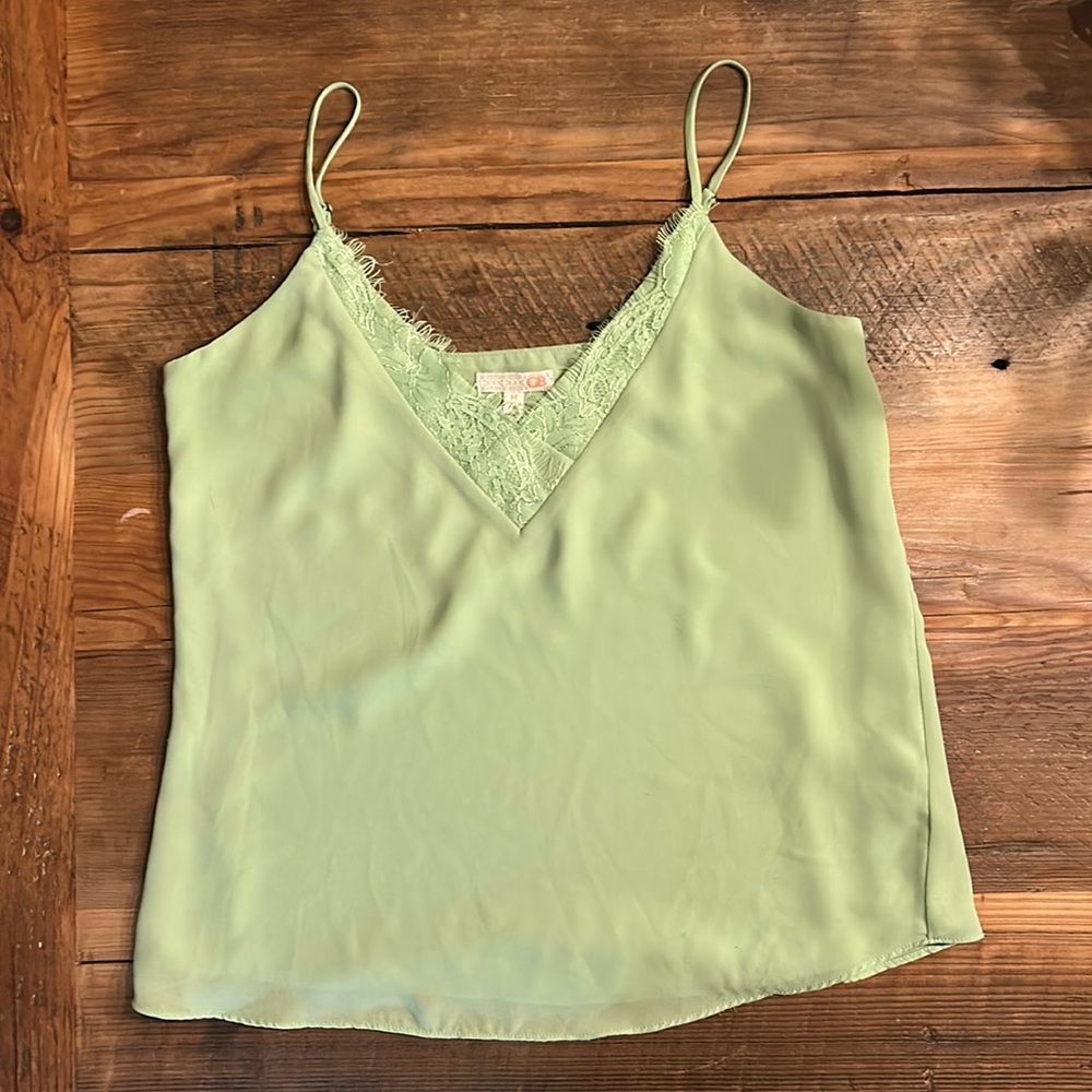 ***NWOT- GB brand, woman’s cami tank. Green. Size Medium. Adjustable straps.